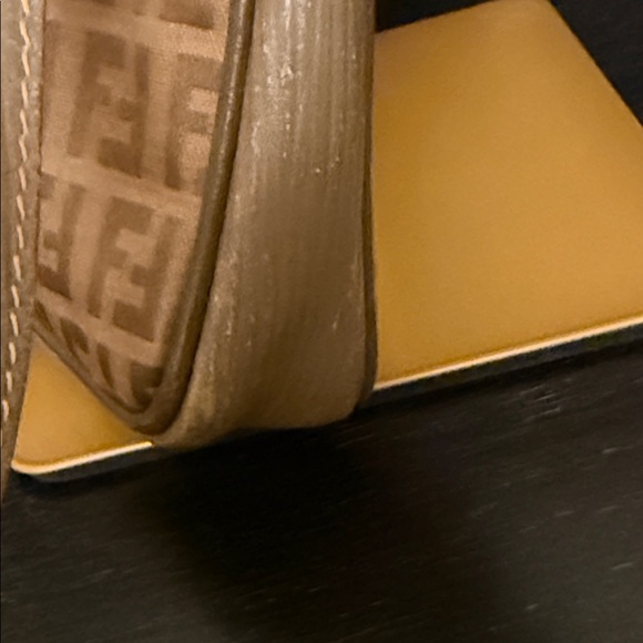 Fendi Zucchino FF Monogram Clutch Crossbody Bag Vintage Zucca Coated Canvas - Picture 6 of 15